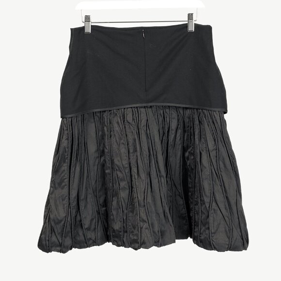 Annette Gortz AW/10 Jil Black Textured-Silk Bubble-Hem Skirt - Picture 3 of 11